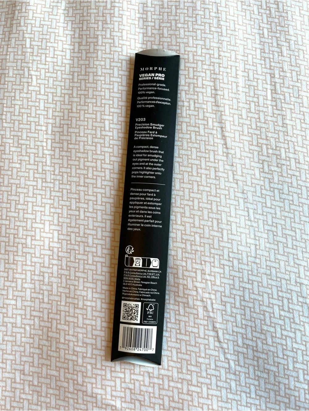 Morphe Vegan Pro Precision Smudge Eyeshadow Brush V203 - Black